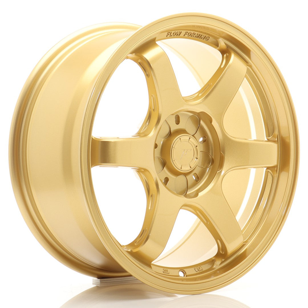 Llanta Japan Racing SL-03 Super Light 17x8" 5 tornillos a medida ET20-42 dorado