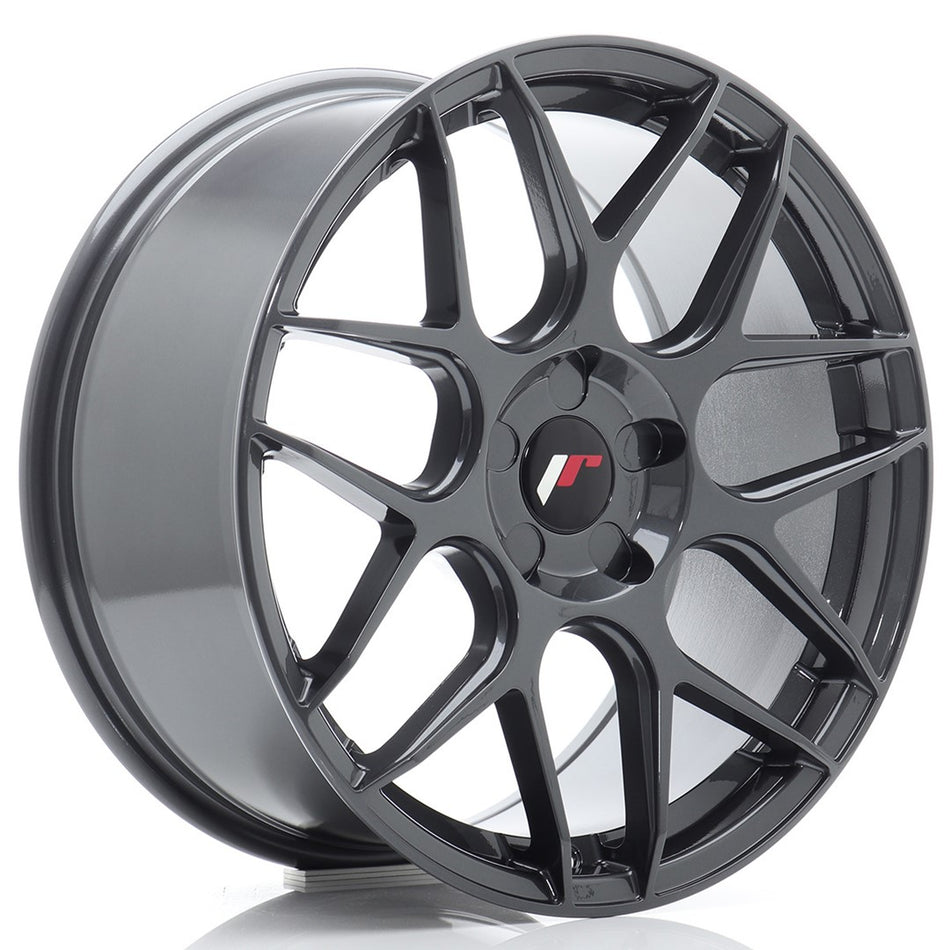 Japan Racing JR-18 18x8.5" (5 hole custom PCD) ET20-45, Hyper Gray