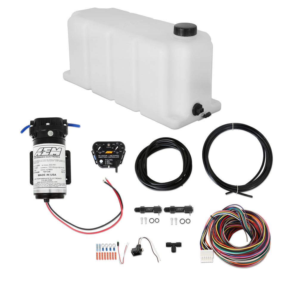 Kit de inyección de agua-metanol AEM V3 con depósito de 19 l