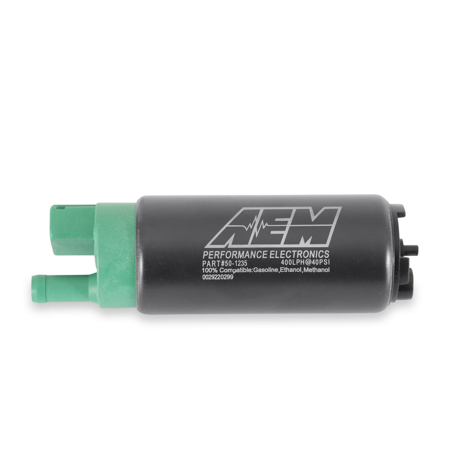Bomba de gasolina AEM 400 l/h compacta para E85, salida simple