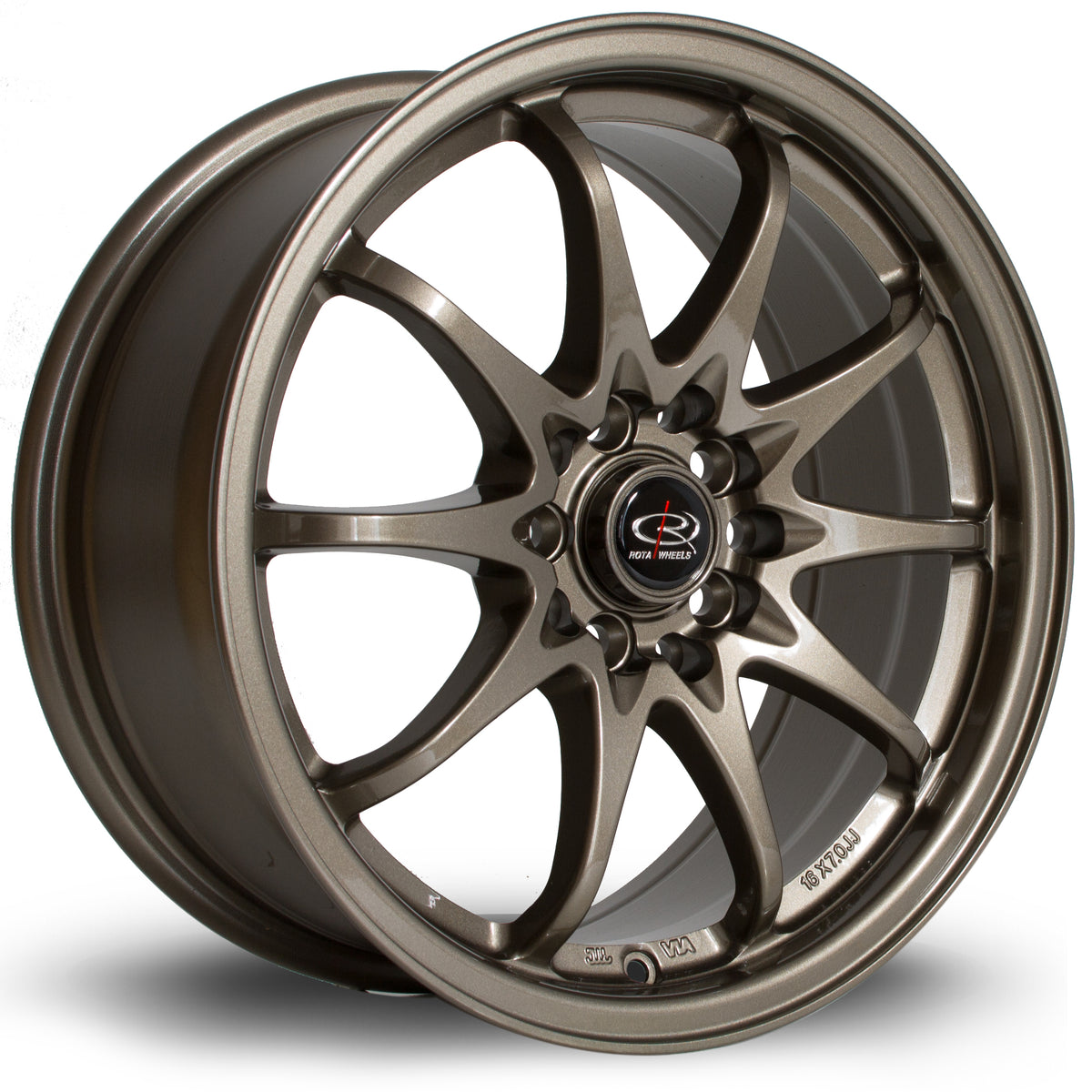 Llanta Rota Fighter 16x7" 5x100/5x114.3 ET40 bronce