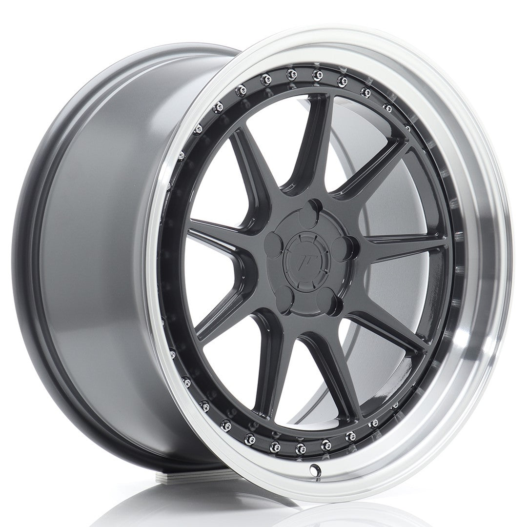 Llanta Japan Racing JR-47 19x9,5" 5 tornillos a medida ET15-35 gris hyper
