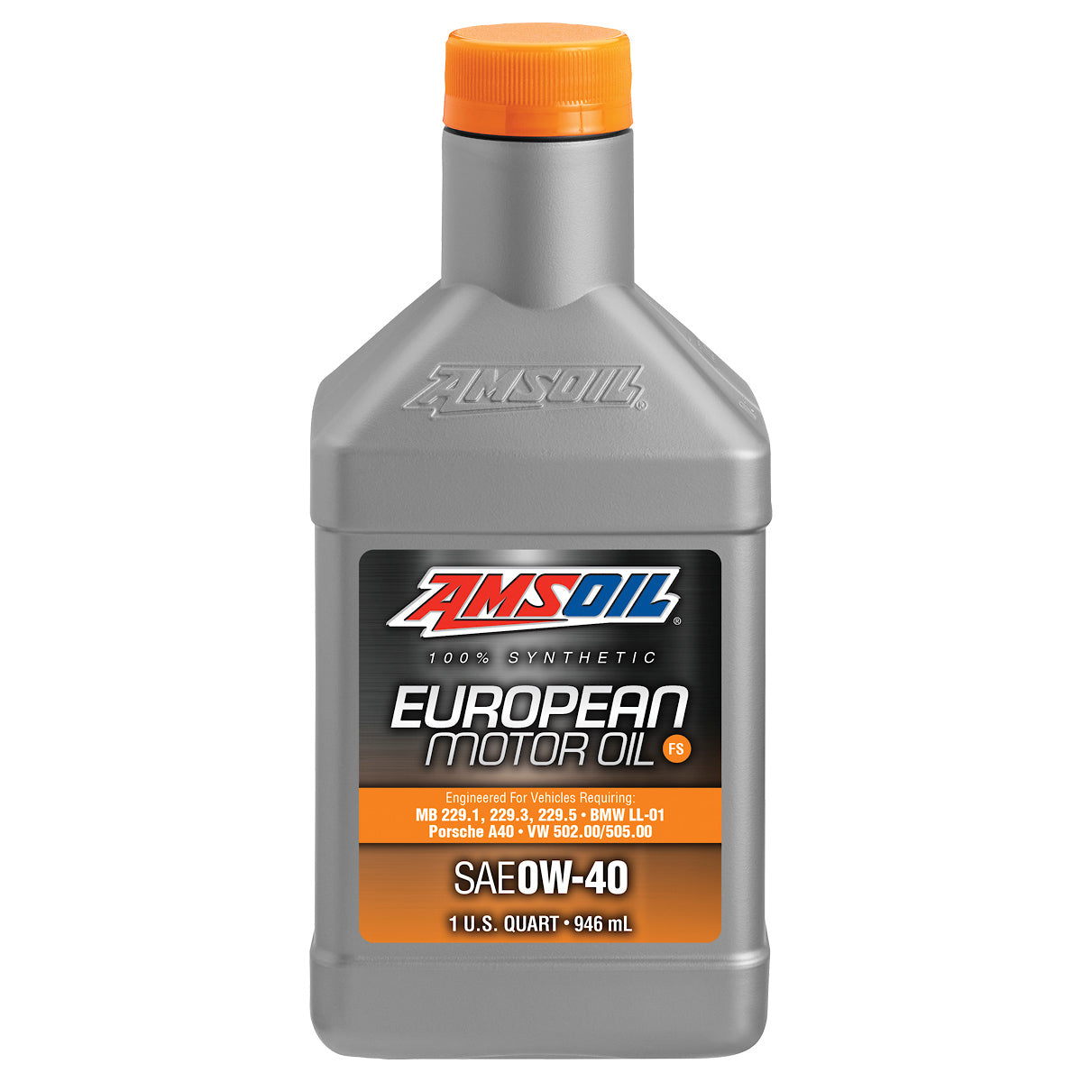 AMSOIL European Series 0W40 FS MB 229.1, 229.3, 229.5 - BMW LL-01 - Porsche A40 - VW 502.00/505.00 1/4G (0,946 L)