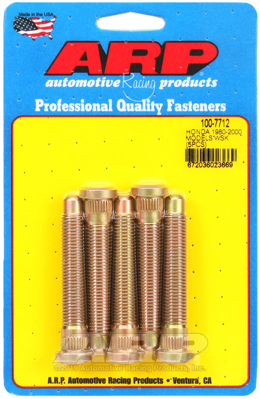 Espárragos de rueda ARP para Honda 1997+ (M12x1.50 longitud 72 mm) - 100-7712
