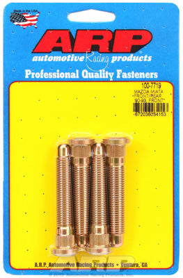 Set of 4 Front Reinforced Wheel Studs for Mazda MX-5 NA & NB (94-05, M12x1.50, Length 70 mm)