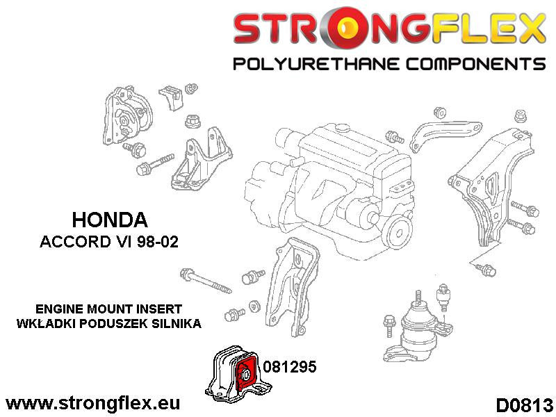 Insertos del soporte delantero del motor SPORT Honda Accord (081295A)