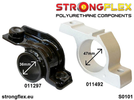 Silentblock trasero del brazo inferior delantero Alfa Romeo 147 type 937 Q4 (011492B)