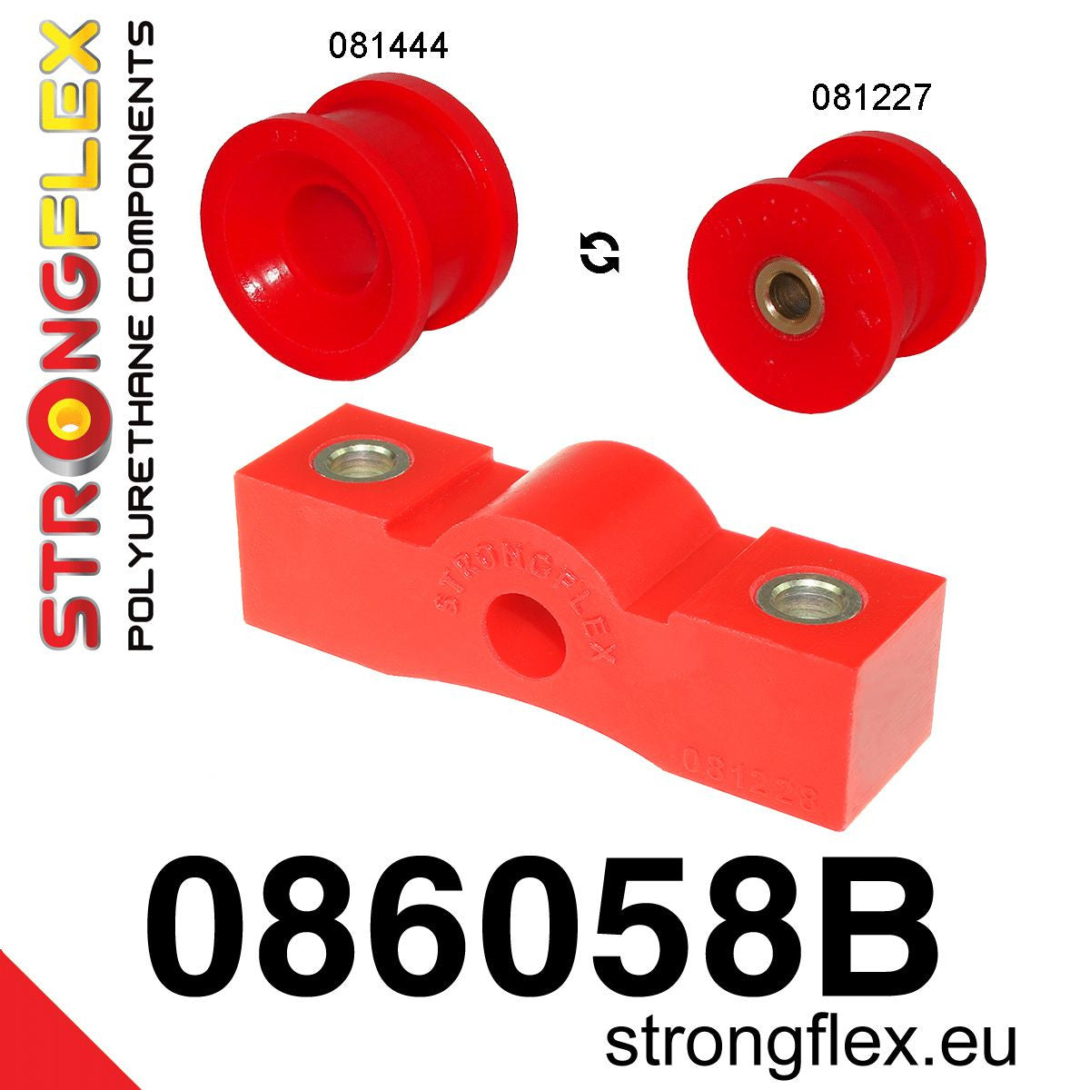 Kit de silentblocks del estabilizador y extensión de la palanca de Acura (086058B)
