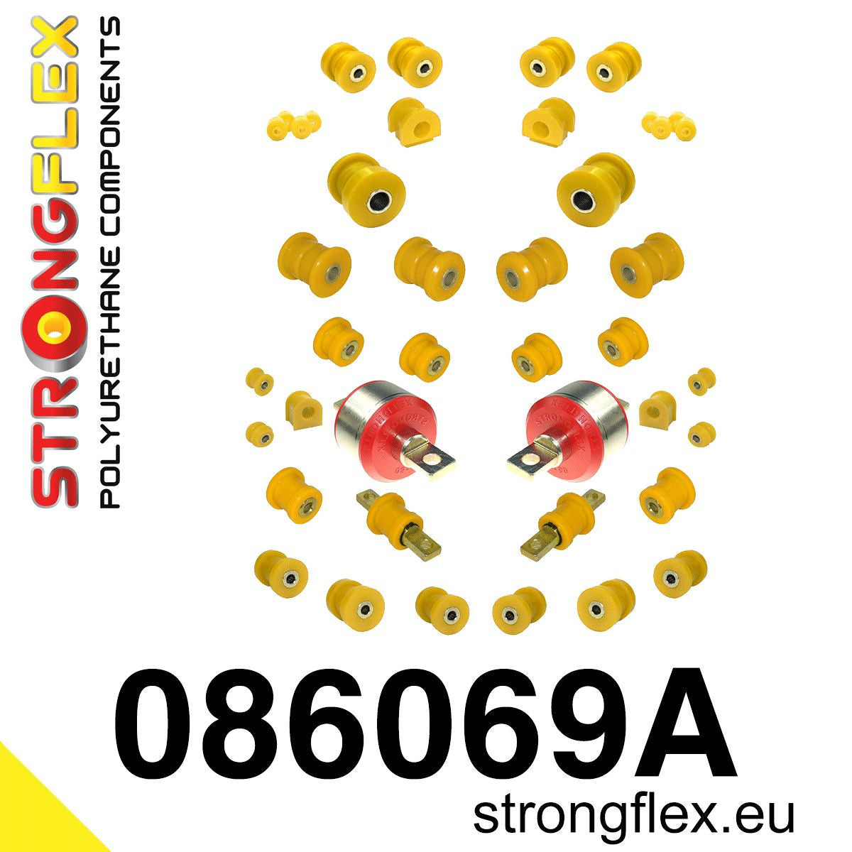 Kit completo de silentblocks de suspensión SPORT Honda Civic CRX (086069A)