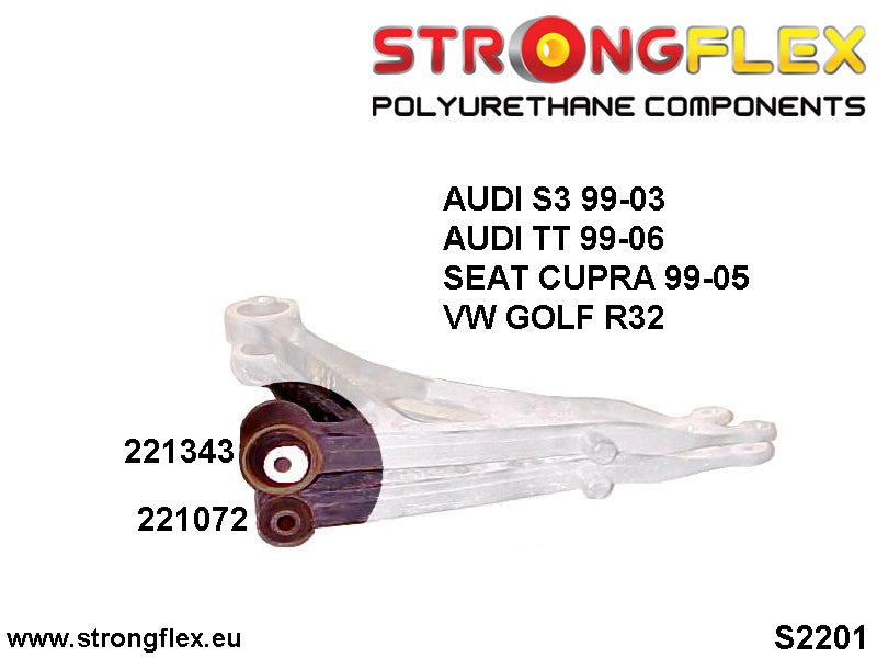 Kit de suspensión delantera Audi A3 8L 8N 1J R32 1M 8T FWD Quattro 4Motion (226086B)