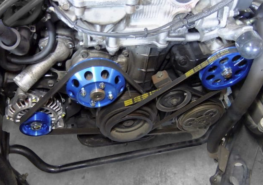 Kit de poleas de aluminio GReddy para Nissan S14 / S15
