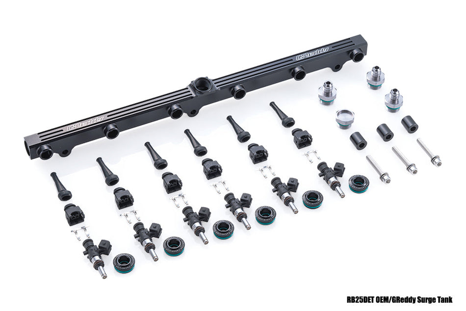 Kit de rampa e inyectores GReddy para Nissan RB25DET - 695 cc