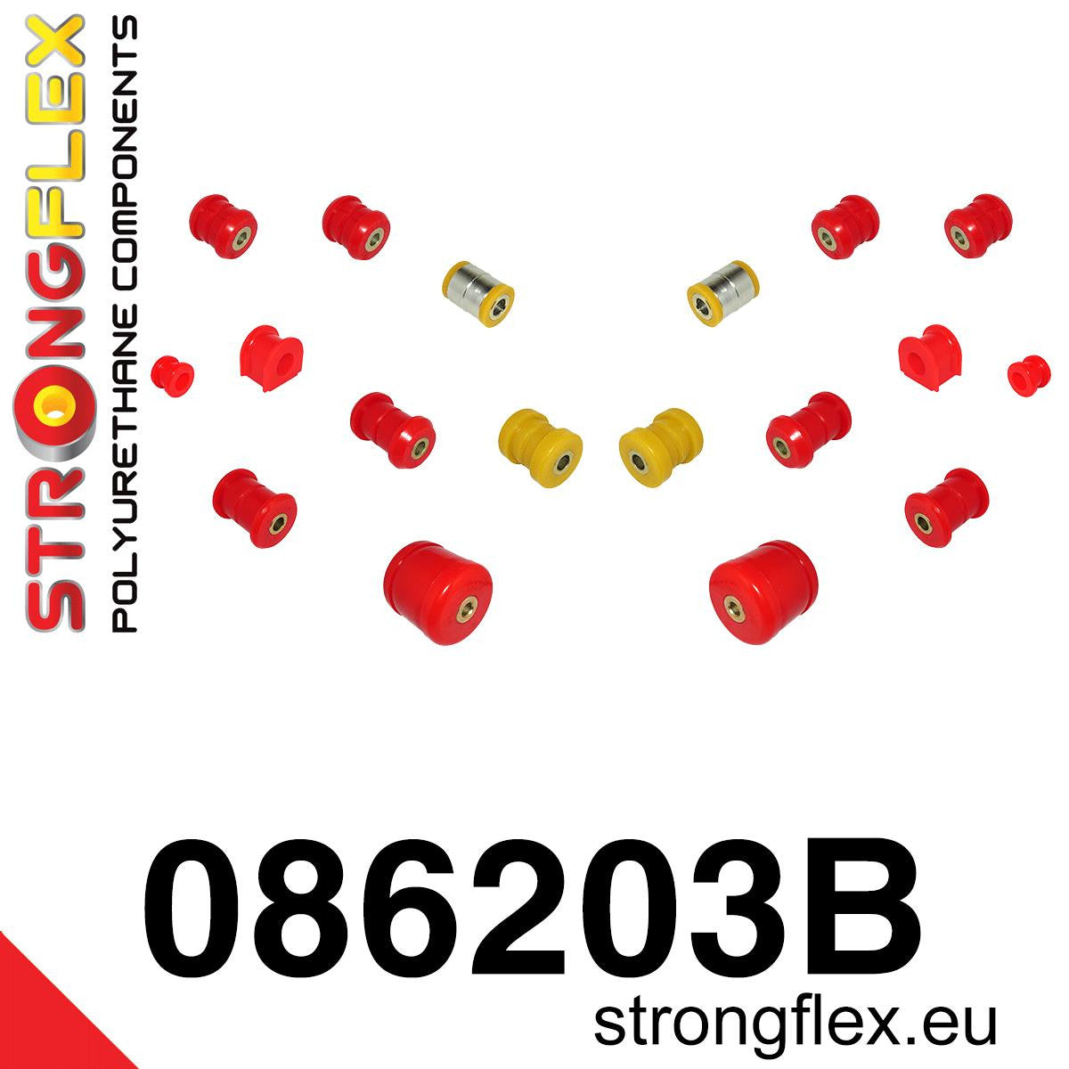 Kit de silentblock de suspensión trasera Honda Prelude (086203B)