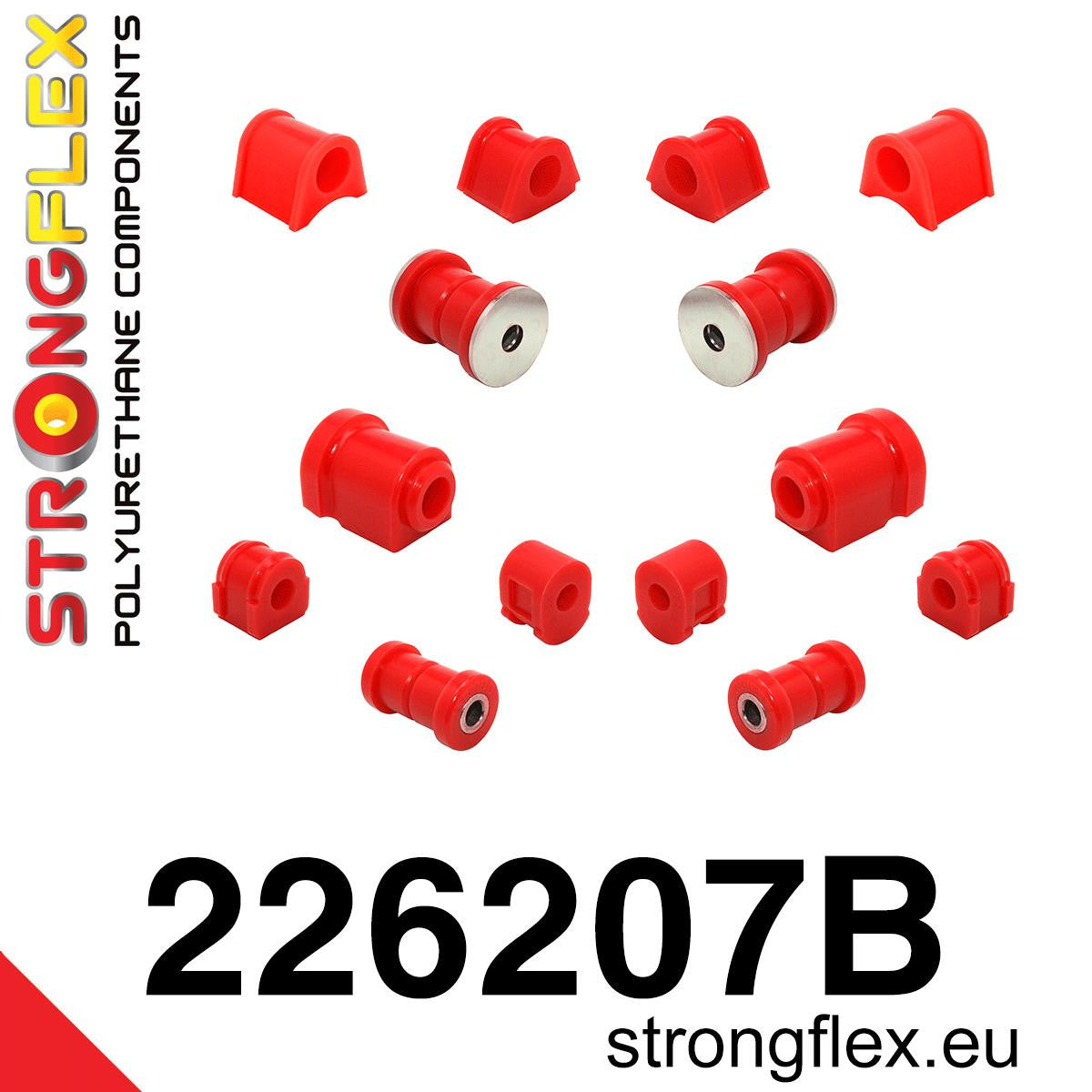 Kit de suspensión delantera y eje trasero Volkswagen Golf A1 Jetta Scirocco (226207B)
