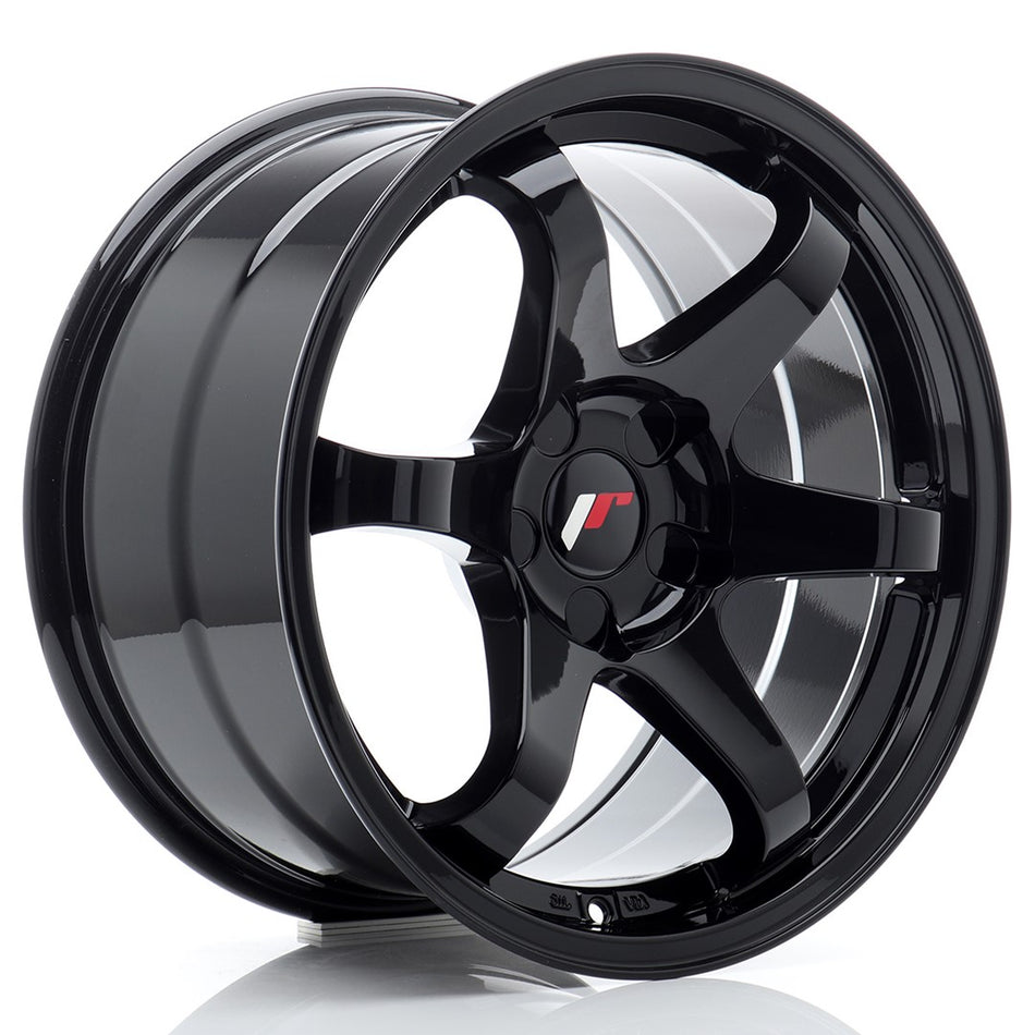 Japan Racing JR-3 Extreme Concave 17x9" (5 hole custom PCD) ET20-35, Gloss Black