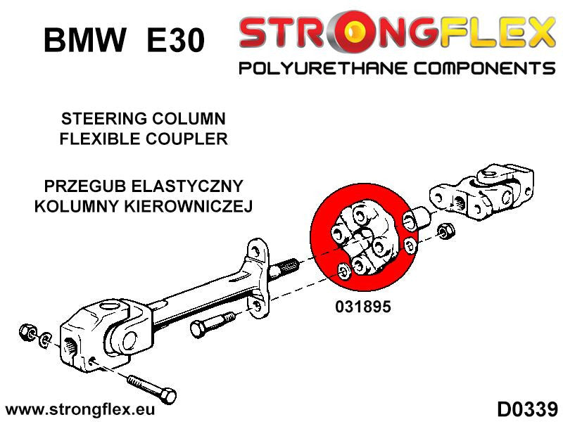 Steering column flexible coupler SPORT - BMW > Serie 3 > II  E30