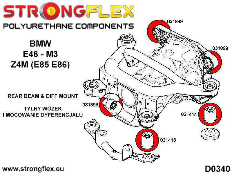 Rear differential - front mount bush M3 SPORT - BMW > Serie 3 > IV  E46 > E46  M3|BMW > Z4 > I  E85 / E86 > Z4 M