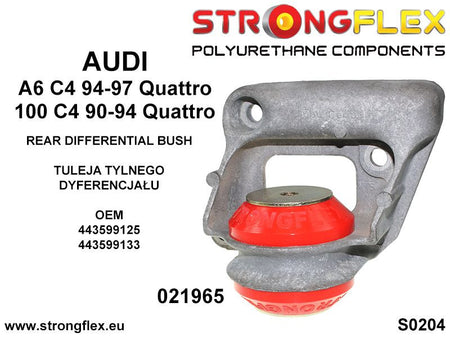 Silentblock trasero del diferencial trasero 55 mm SPORT Audi A6 C4 C3 (021965A)
