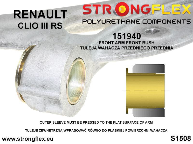 Silentblock de horquilla delantera delantero SPORT Renault Clio (151940A)