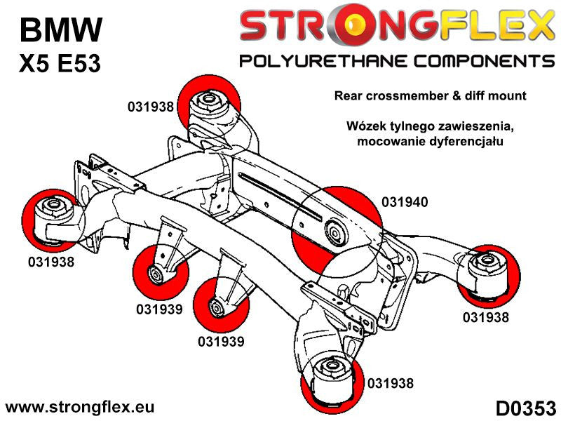 Rear subframe bush - BMW > X5 > I  E53