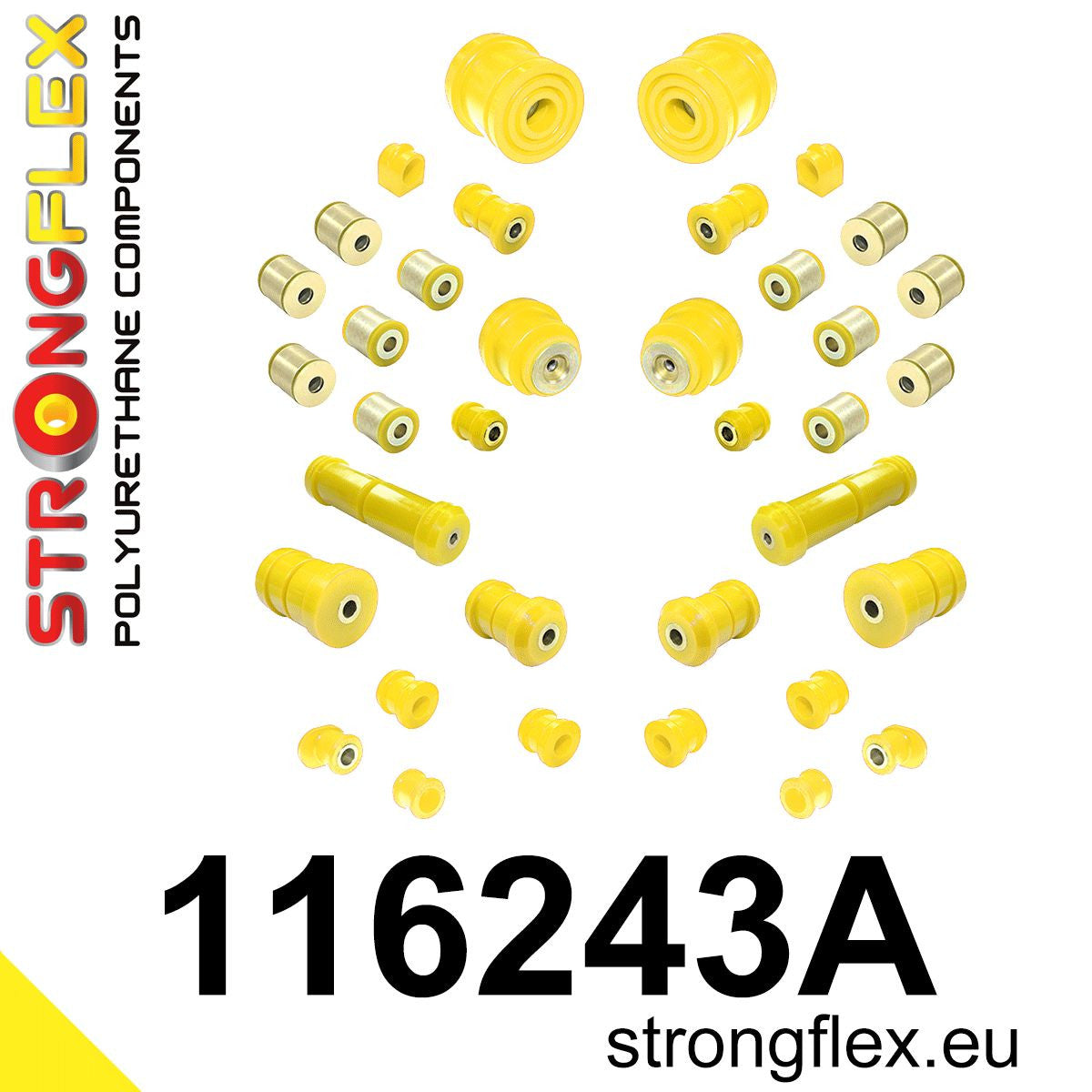 Kit completo de silentblocks de suspensión SPORT Mercedes Clase E W210 RWD (116243A)