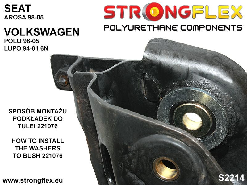 Silentblock trasero del brazo delantero SPORT Seat Arosa 6H 6N Polo Lupo (221076A)
