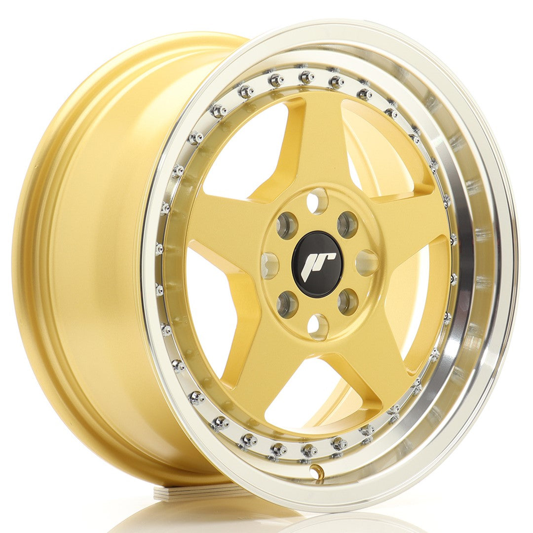 Llanta Japan Racing JR-6 16x7" 4x100 ET35 dorado