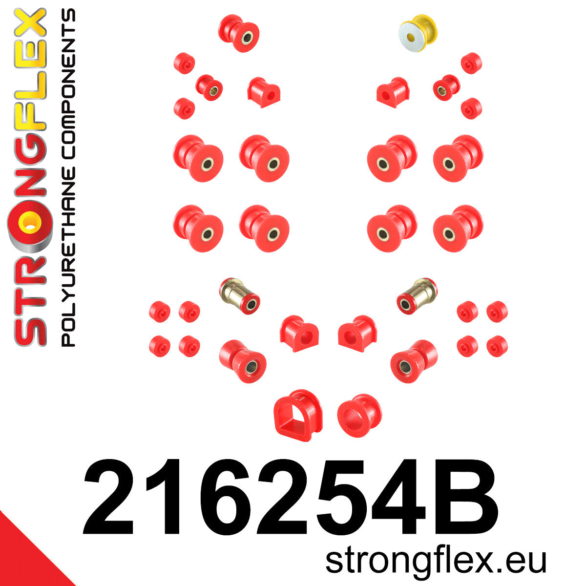Kit completo de silentblocks de suspensión Toyota Corolla E80 AE85 AE86 RWD (216254B)