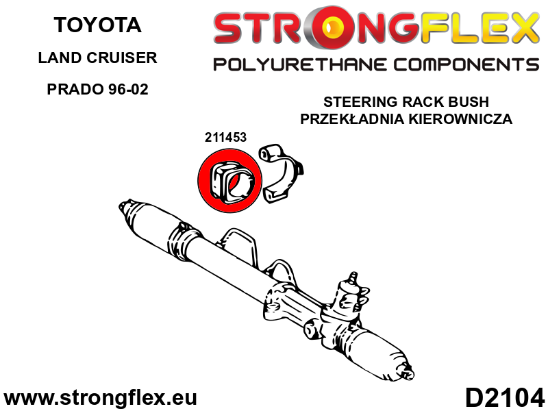 Silentblock de cremallera de dirección 50/56mm SPORT Toyota Land Cruiser (211453A)