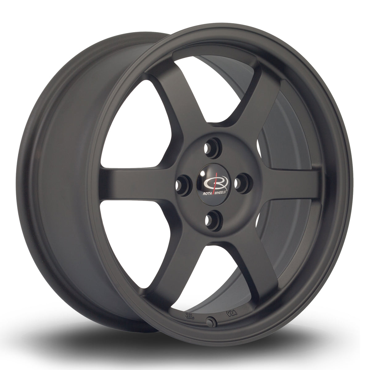 Llanta Rota Grid 16x7" 5x114.3 ET40 negro mate