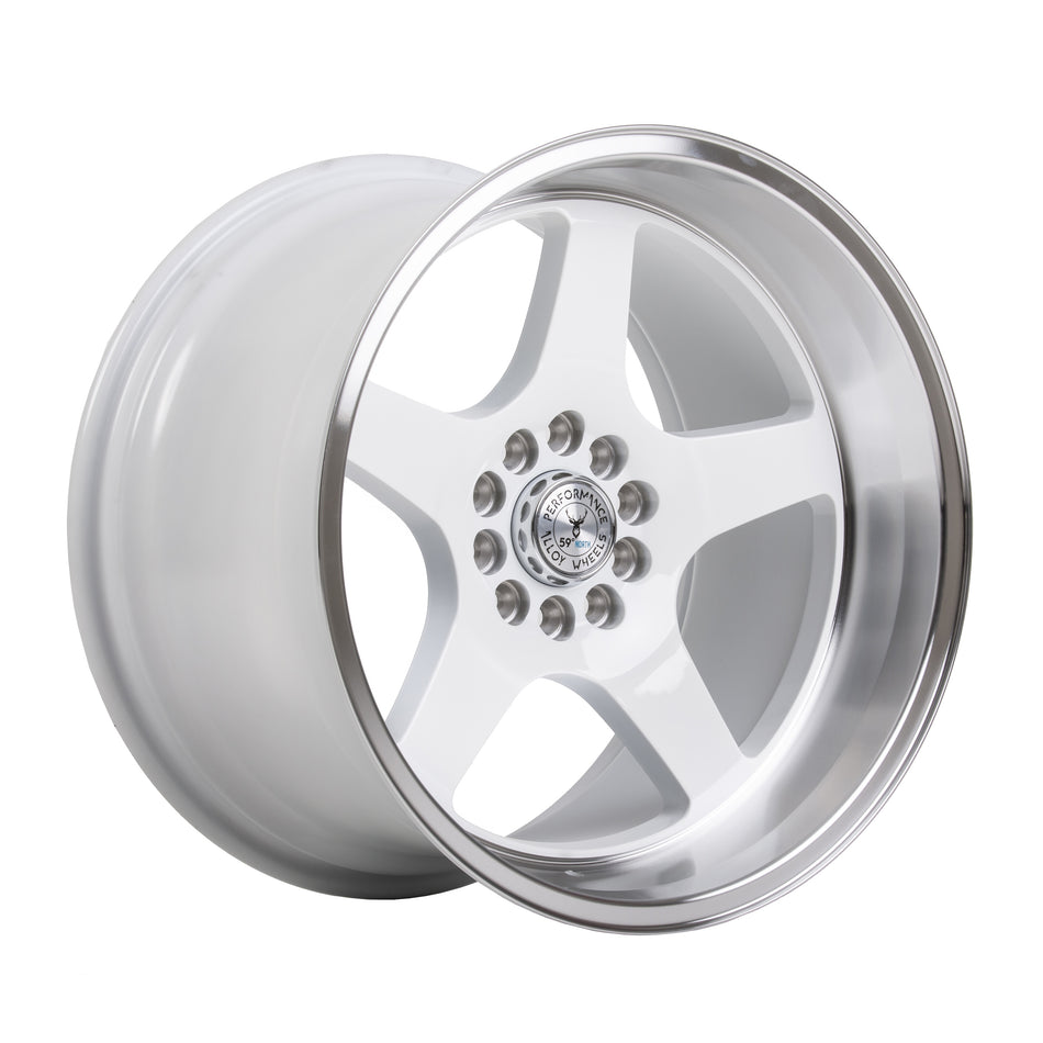 59°North D-004 18x11" 5x100/108 ET15, White