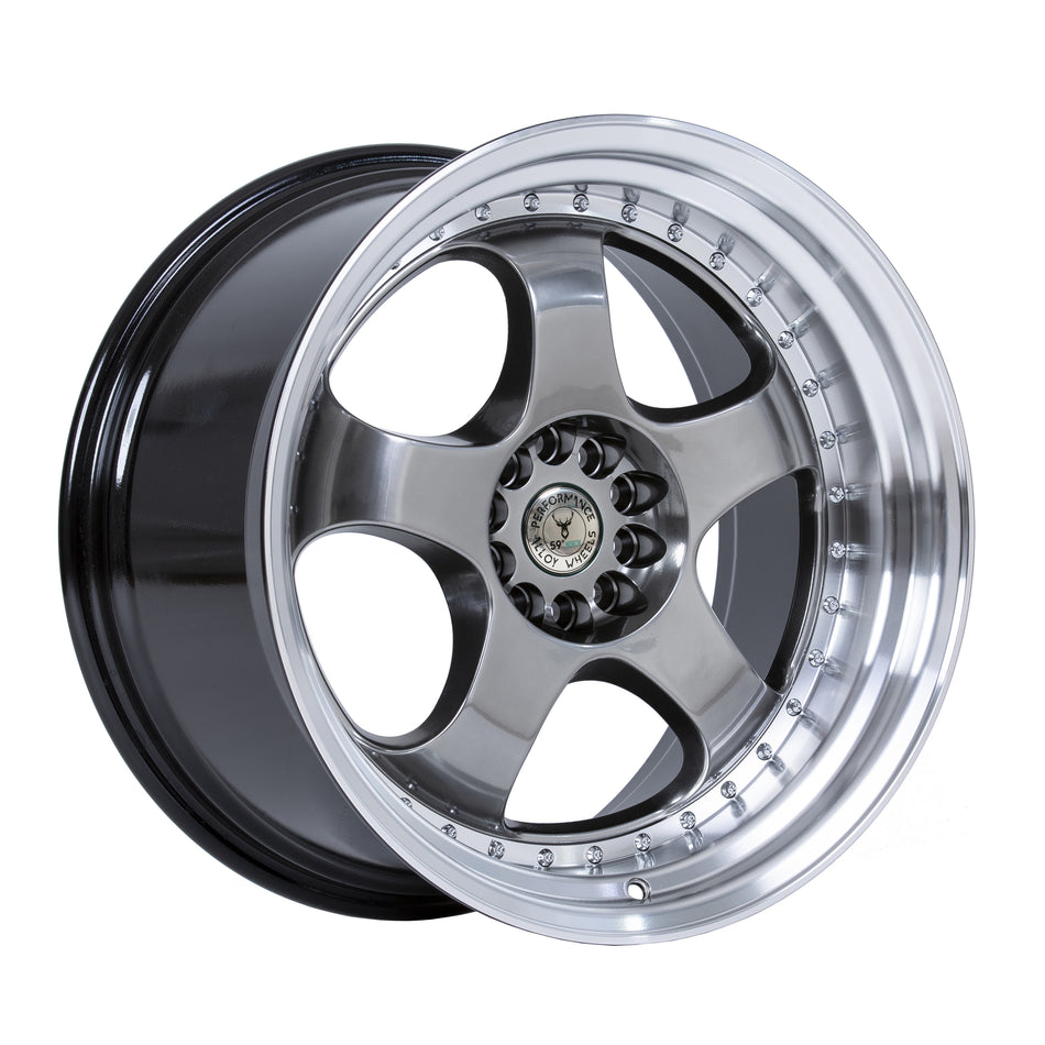 59°North D-002 19x10.5" 5x108/112 ET22, Hyper Black
