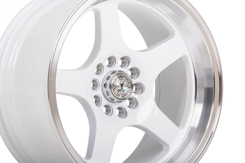 59°North D-004 17x8.5" 5x114.3/120 ET10, White