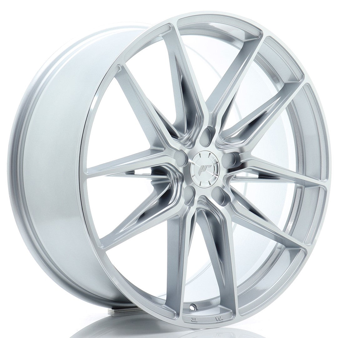 Llanta Japan Racing JR-44 21x9" 5 tornillos a medida ET20-40 plata mecanizada