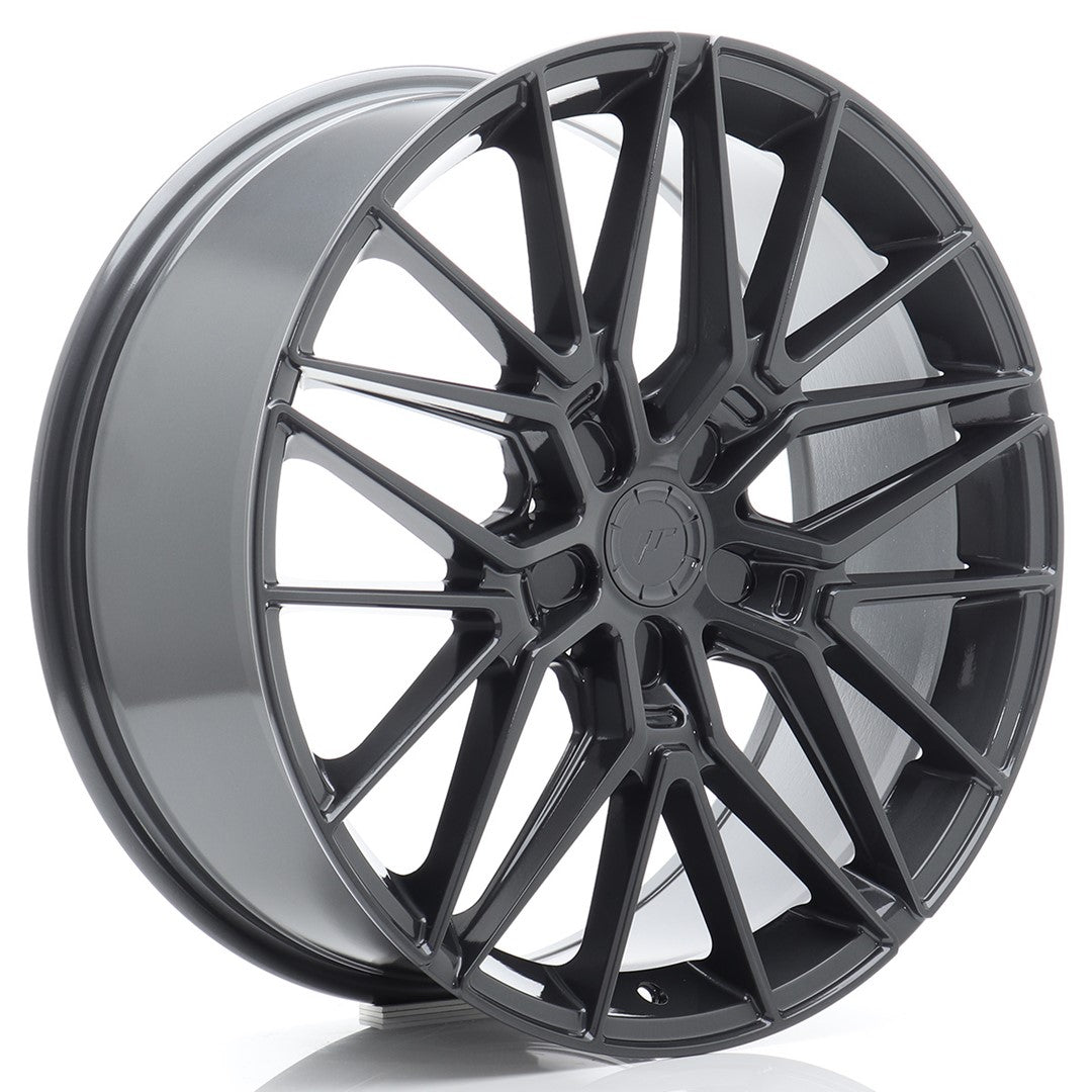 Llanta Japan Racing JR-38 20x8" 5 tornillos a medida ET20-40 gris hyper