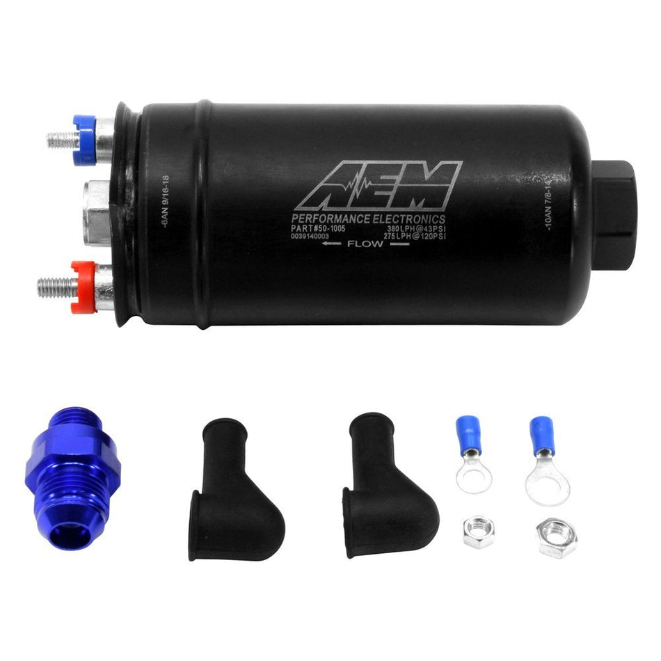 AEM Universal 400 Lph Fuel Pump - Dash Fittings