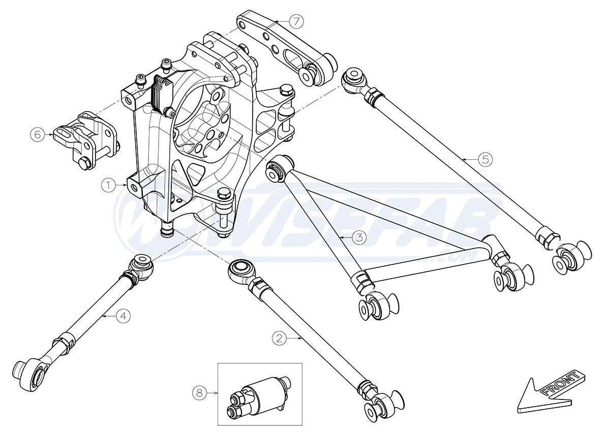 Kit de vía trasera Wisefab para Nissan GT-R