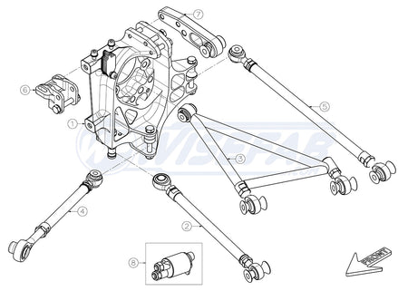 Kit de vía trasera Wisefab para Nissan GT-R