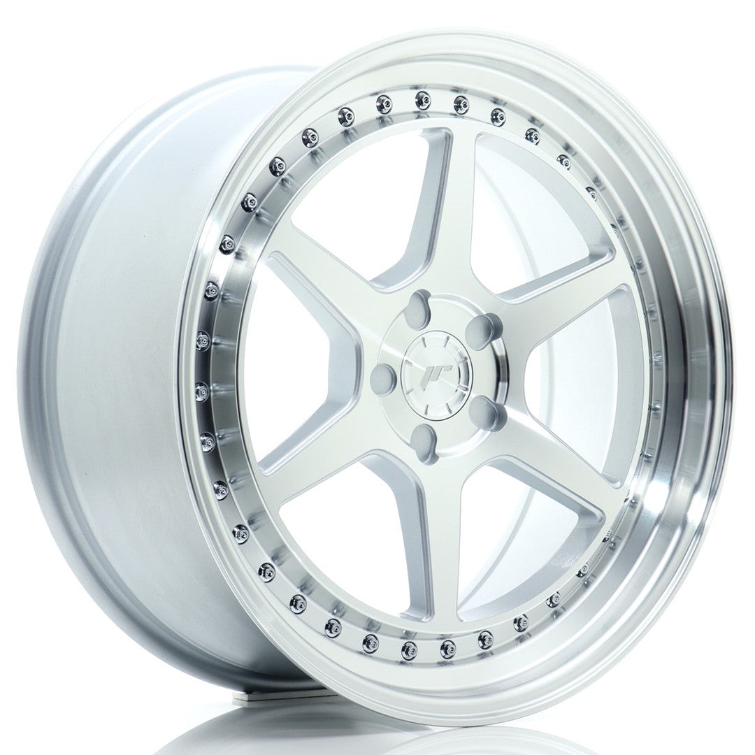 Llanta Japan Racing JR-43 19x8,5" 5 tornillos a medida ET15-35 plata mecanizada