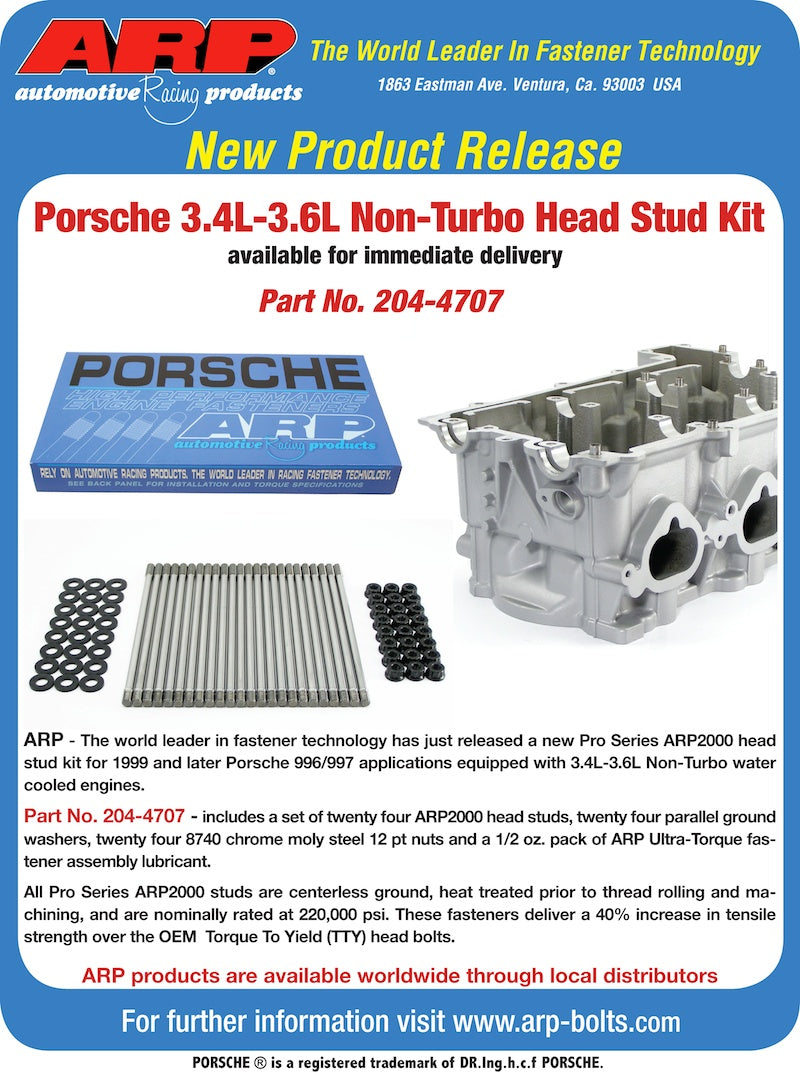 Espárragos de culata ARP para Porsche 996 3.4L (M96) - 204-4707