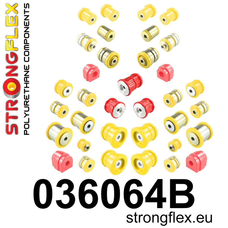 Full suspension polyurethane bush kit - BMW > Serie 5 > VI  F10 / F11 / F07 > F10  Sedan RWD|BMW > Serie 6 > III  F06 / F12 / F13 > F06 / F12 / F13  RWD