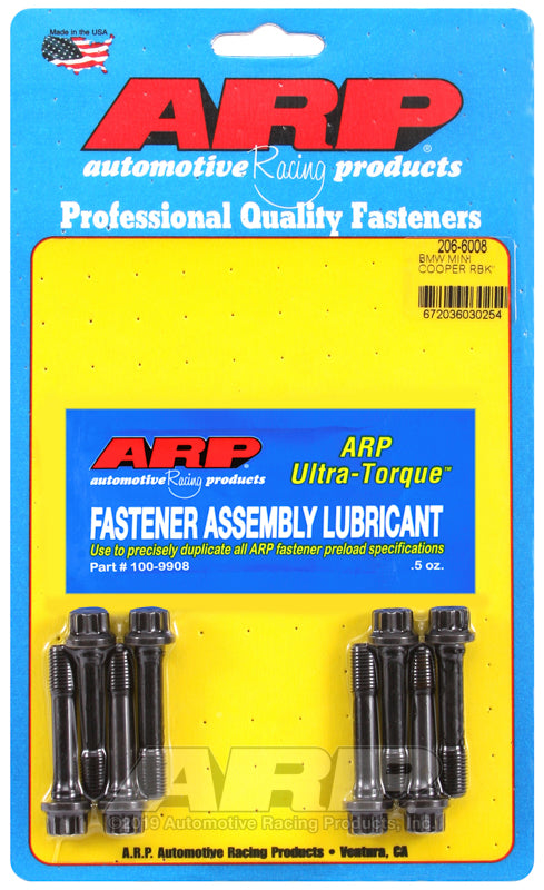 Tornillos de biela ARP para Mini Cooper 1.6L Supercharged y N/A (W10/W11 02-08 M8 x 43 mm) - 206-6008