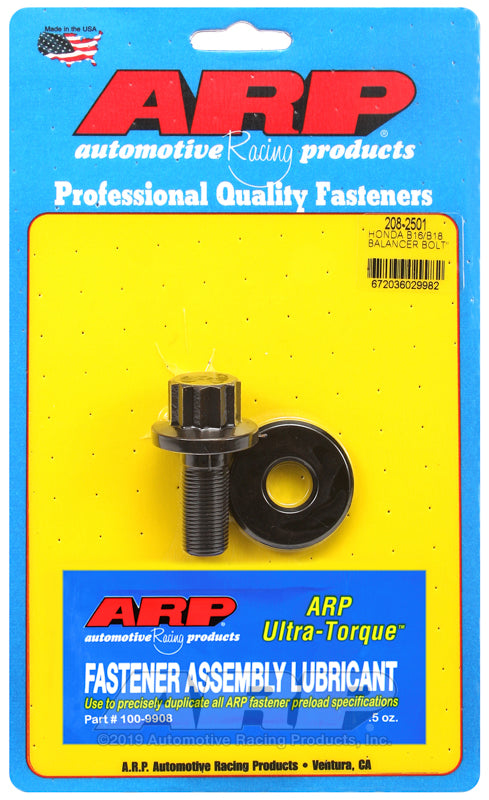 Tornillo de polea de cigüeñal ARP para Honda B16 y B18 (M14x1.25 - longitud 19 mm) - 208-2501