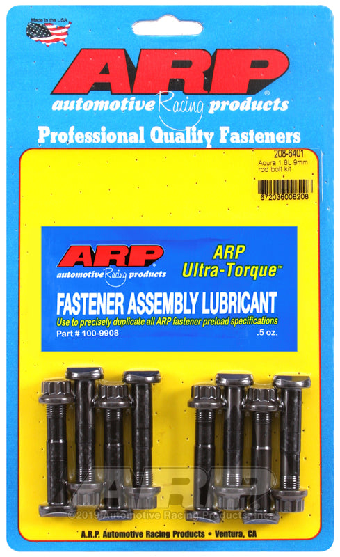 Tornillos de biela ARP para Honda B16A B17A1 B18A1 B18B1 B18C1 B18C5 (M9) - 208-6401