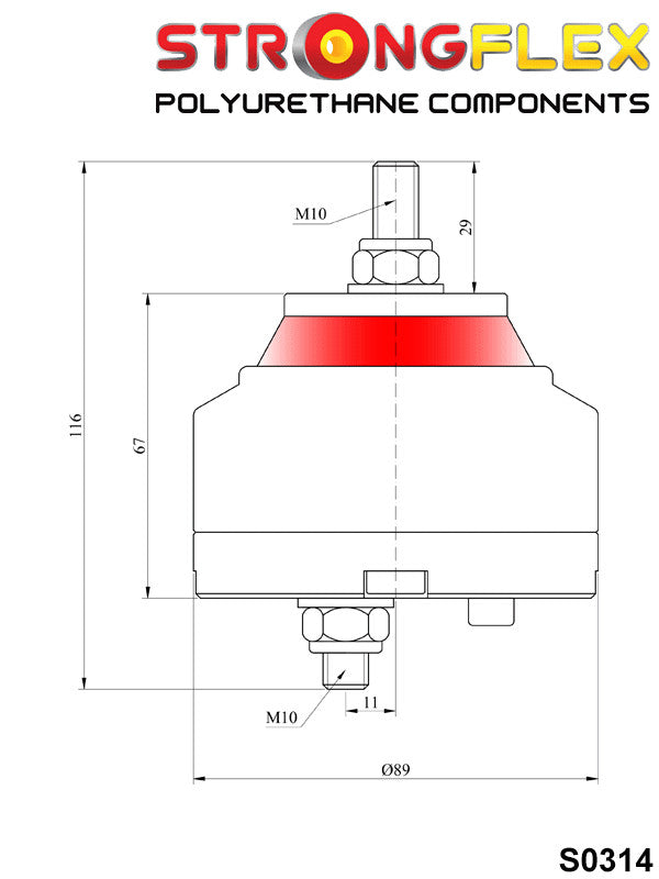 Engine mount BMW E36 E46 E90 Z3 Z4 - BMW > Serie 3 > III  E36 > E36  Compact|BMW > Serie 3 > III  E36 > E36  M3|BMW > Serie 3 > III  E36 > E36 |BMW > Serie 3 > IV  E46 > E46  rwd|BMW > Serie 3 > IV  E46 > E46  M3|BMW > Serie 3 > IV  E46 > E46  Compact|BMW