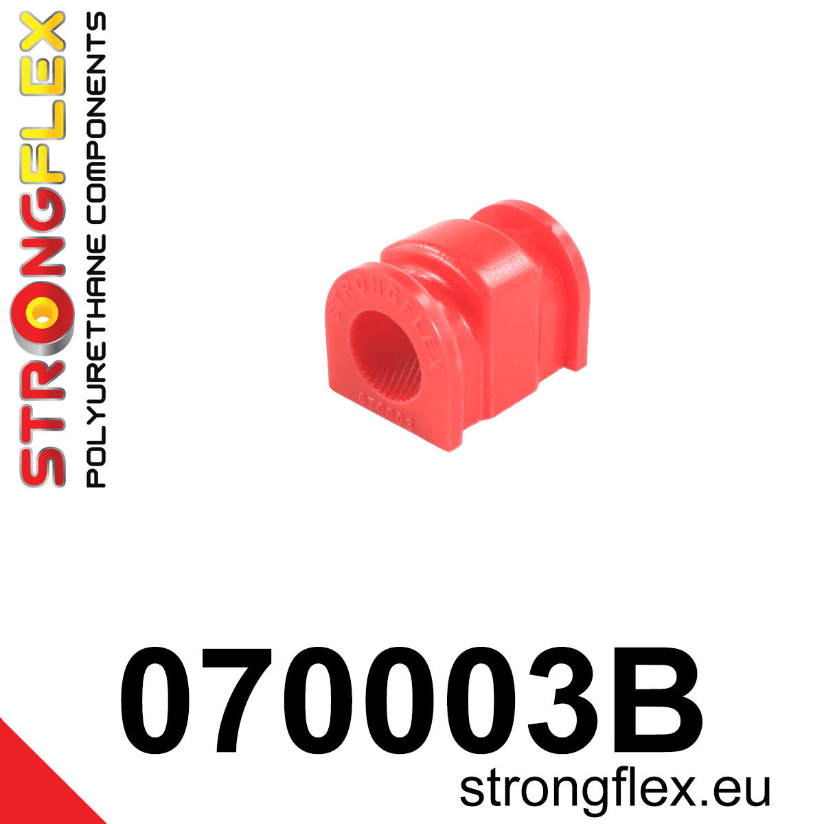 Silentblock de la barra estabilizadora delantera Ford Fiesta MK7 2 Demio (070003B)