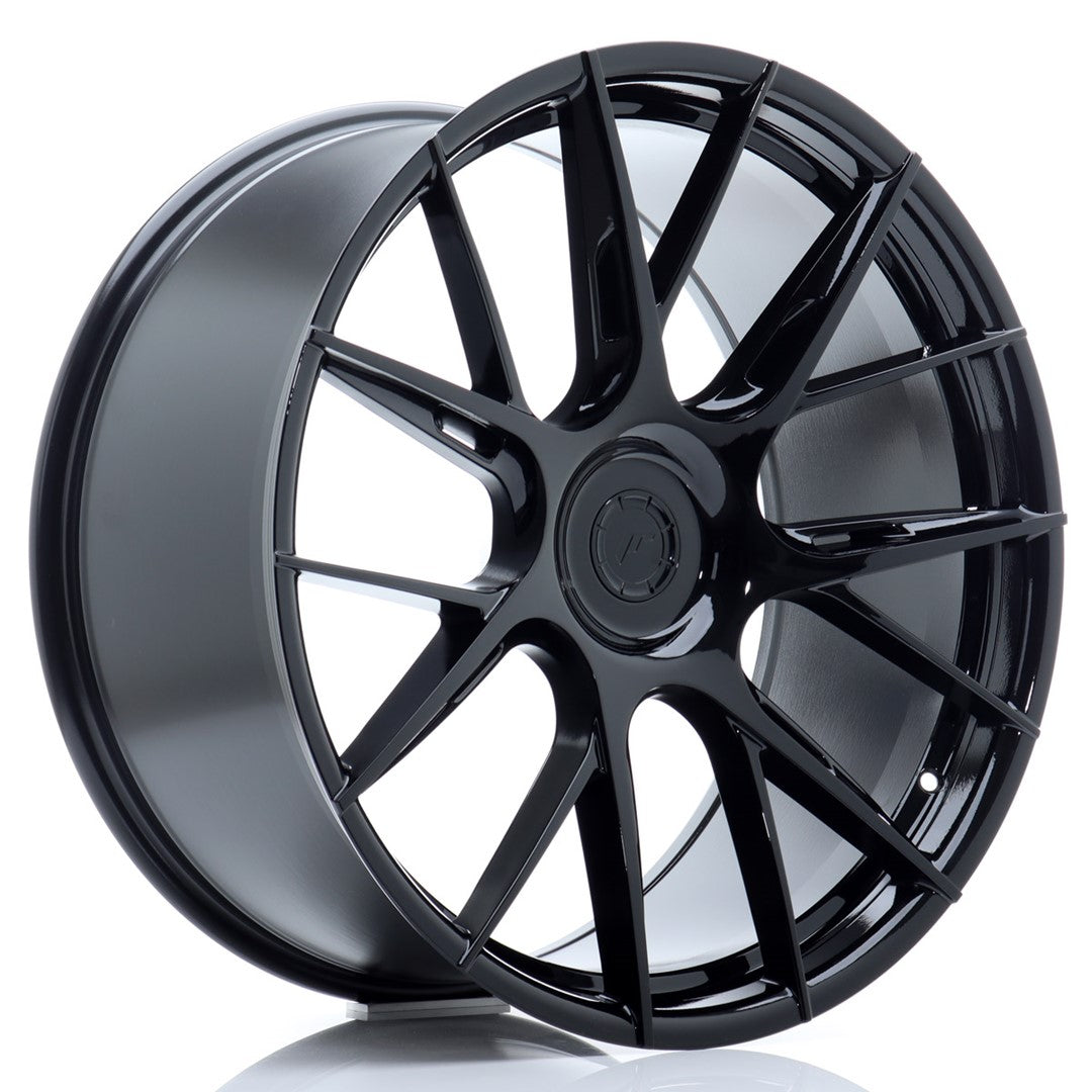 Llanta Japan Racing JR-42 22x11" 5 tornillos a medida ET20-46 negro brillo