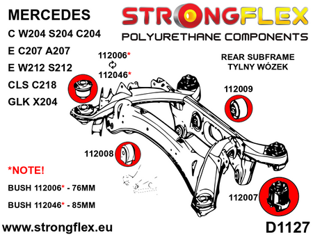 Kit completo de suspensión Mercedes Clase C W204 C207 A207 4MATIC Clase E (116271B)
