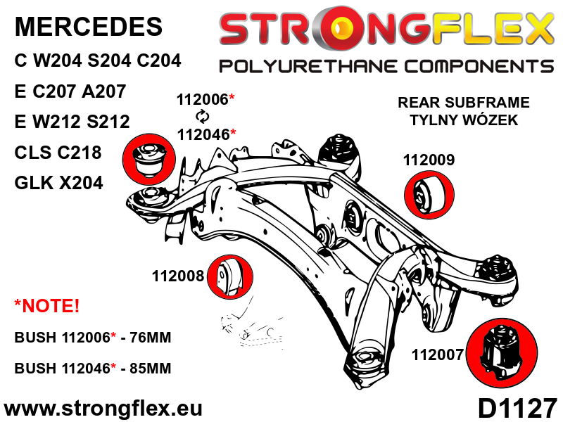 Kit completo de suspensión SPORT Mercedes Clase E W212 C218 RWD CLS (116275A)