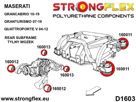 Kit del eje trasero SPORT Maserati GranCabrio GranTurismo Quattroporte (166104A)